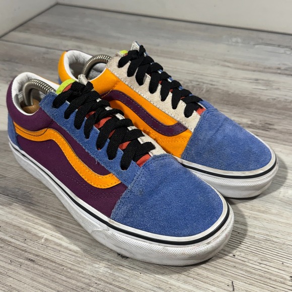 Vans Shoes - Vans Classic Old Skool "Mix and Match" Women's Sz 7  Blue Purple Orange EUC